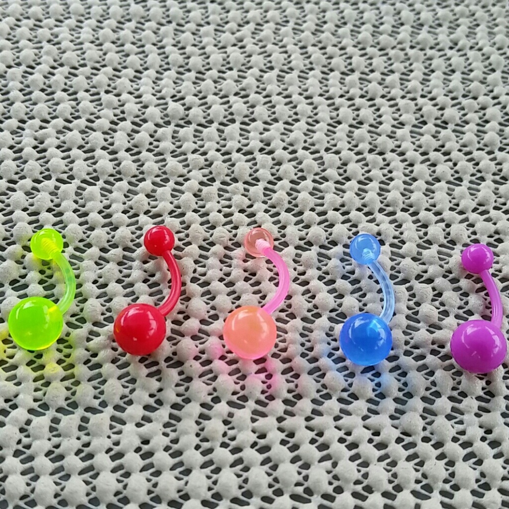 Belly button ring beautiful set 5 piece